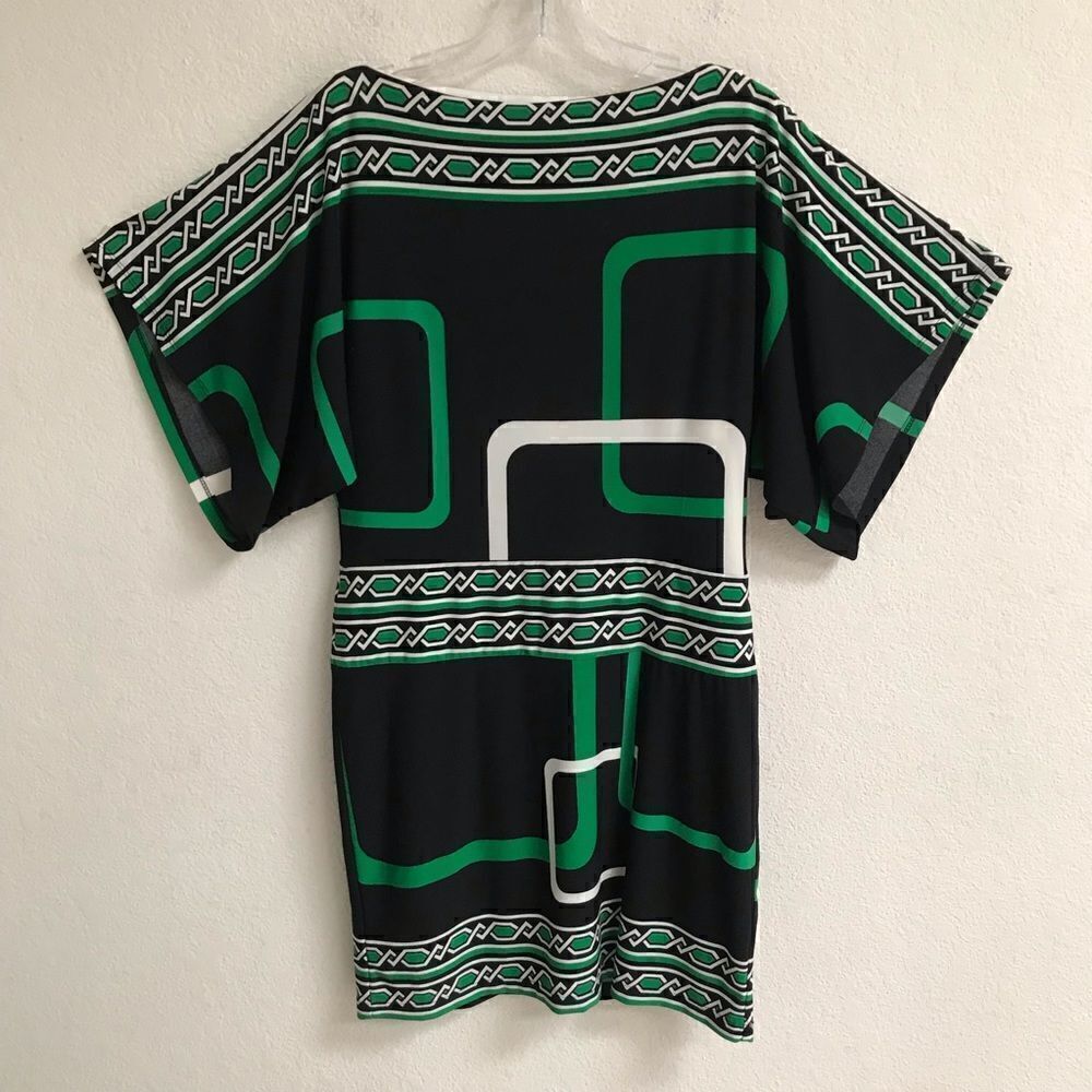 Sandra Darren geometric print dress 6